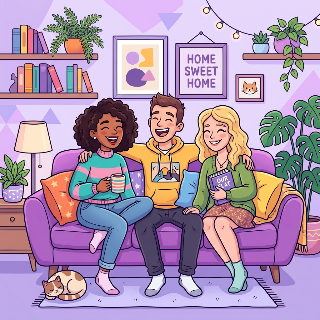 Roommates illustration